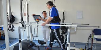 Bild: Patientenlaufband im Biodex-Training