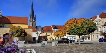 Bild: Marktplatz von Neustadt in Sachsen