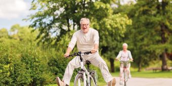 Bild: Mann auf Fahrrad